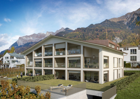 Rubin Malans - Aussenvisualisierung Südansicht