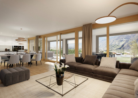 Visualisierung 4½-Zimmer-Wohnung EG