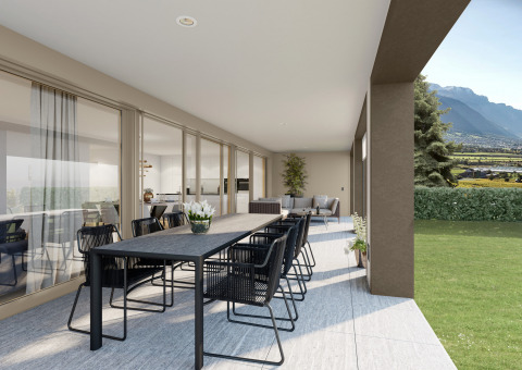 Visualisierung 4½-Zimmer-Wohnung EG